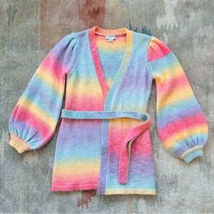 Never Fully Dressed Cotton Candy Rainbow Sweater